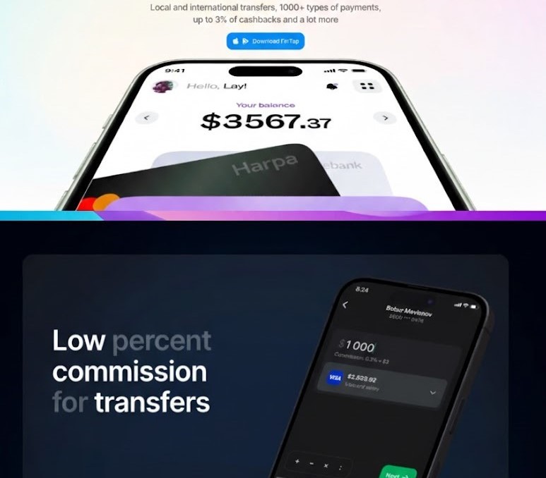 Close-up of sleek black tablet surface